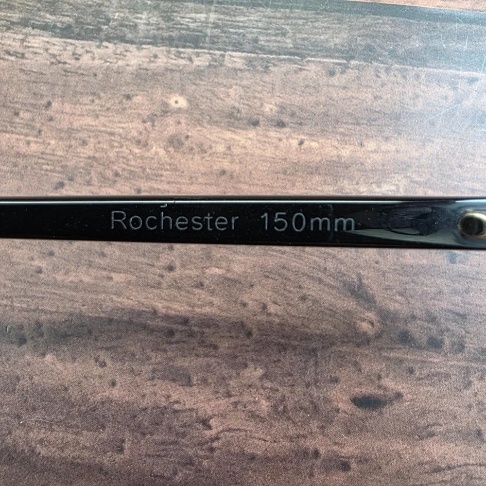 Rochester Optical Black Oval Eyeglass Frames Vintage Style‎ 150mm FRAMES ONLY